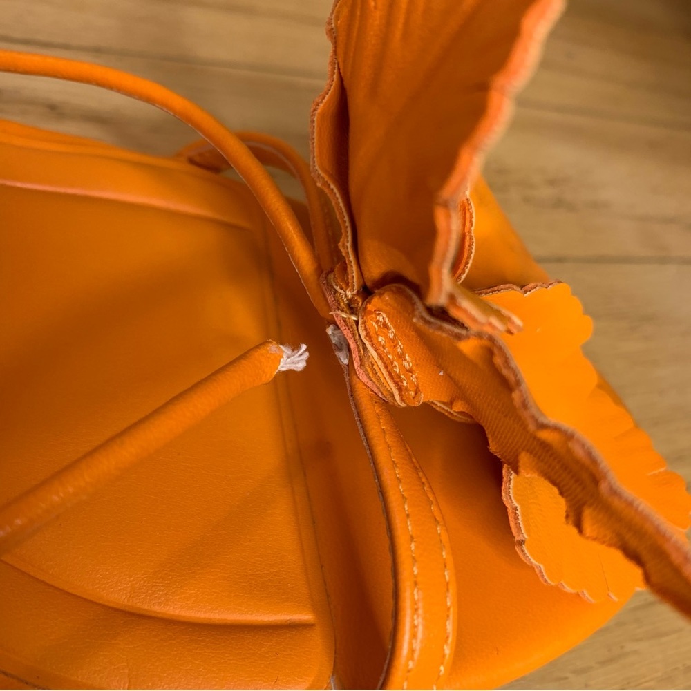 Open Edit Zuri Ankle Strap Sandal in Orange - Size 9 - Picture 3 of 8
